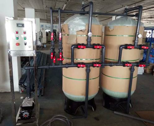 Agua subterránea industrial filtro de arena FRP
